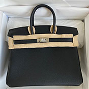 �G�����X�R�s�[�����ʔ� HERMES �n���h�o�b�O �o�[�L��25�@��(�u���b�N) �g�S�@�V���o�[���� G��