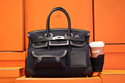 �G�����X�R�s�[�ʔ� HERMES �o�[�L�� �J�[�S 35cm�@�g�����A�b�V���~�X�C�t�g�@�N���@�V���o�[���� G��