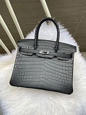 �G�����X�R�s�[�ʔ� HERMES �o�[�L��30cm�@�N���R�_�C�� �j���e�B�J�X�}�b�g�@�u���b�N�@�V���o�[���� G�����g�p