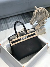 ���������̃G�����X�R�s�[ HERMES�@�o�[�L��30cm�@�{�b�N�X�J�[�t�@�u���b�N�@�V���o�[����yG���z