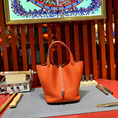 エルメス専門店 HERMES ピコタンロック MM　フー　トゴ　シルバー金具 K刻印 新品